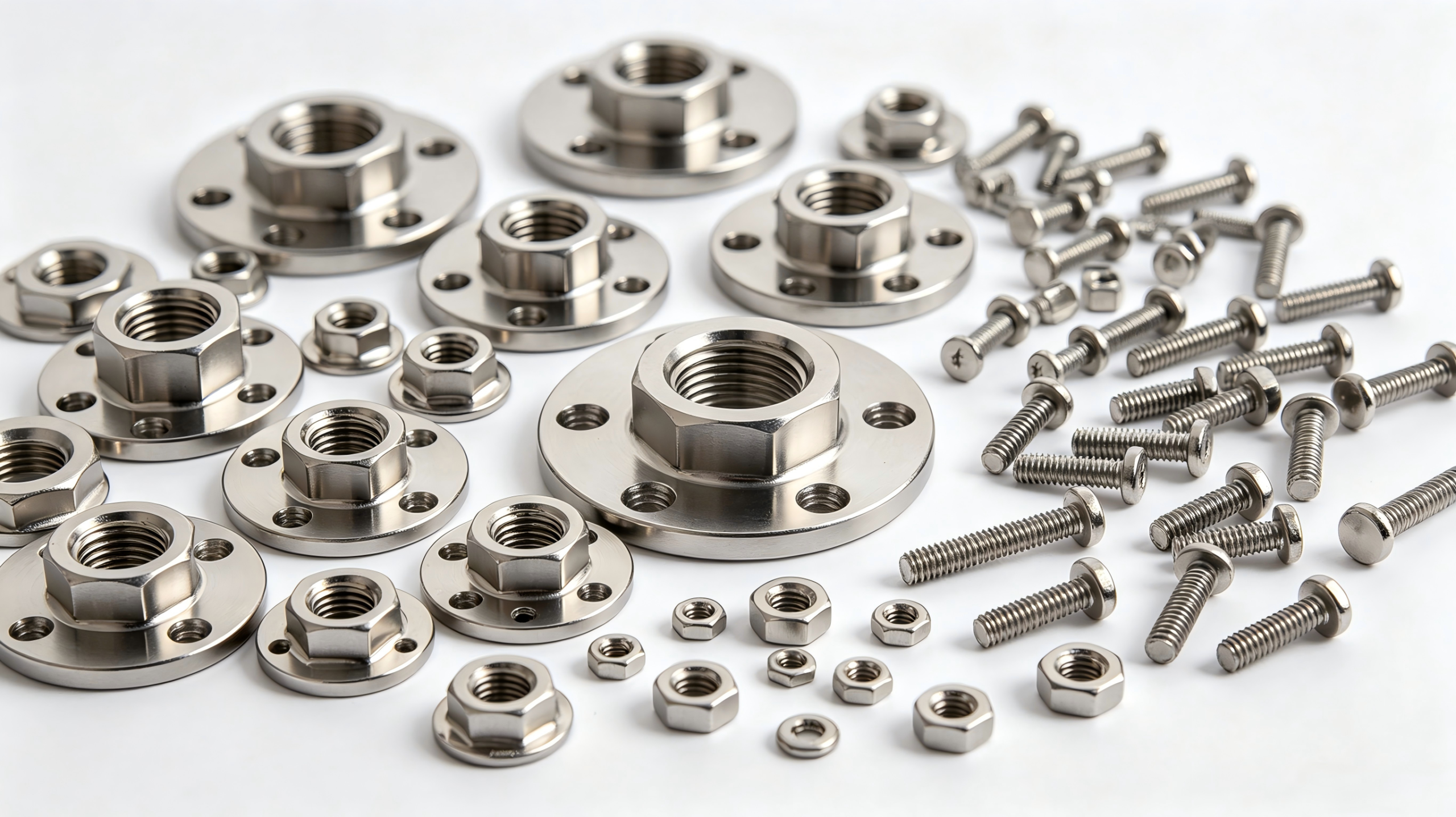 Bulk stainless steel flanges fasteners wholesale industrial components