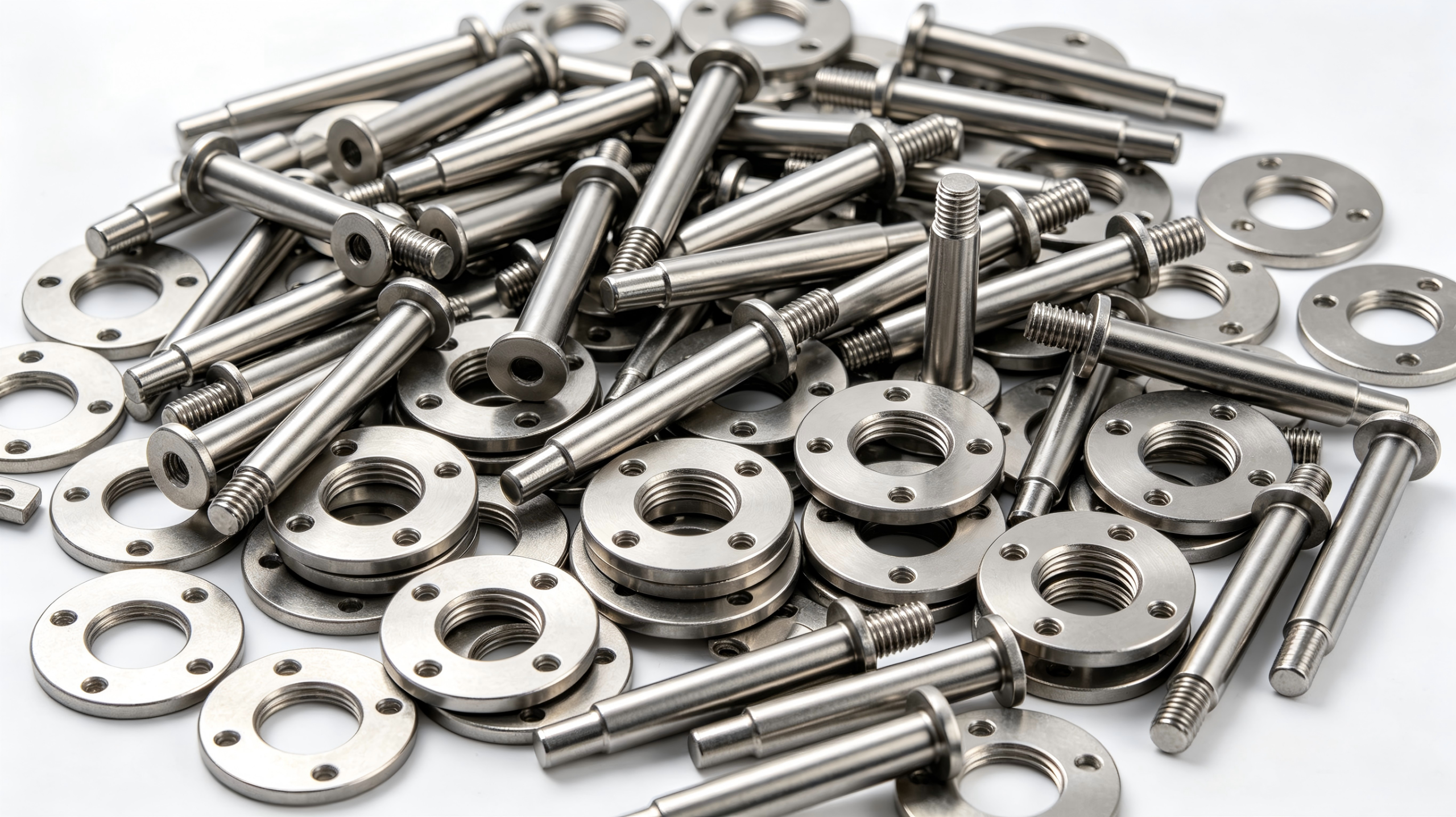 Bulk stainless steel standard CNC parts wholesale, locating pins washers flanges in stock
