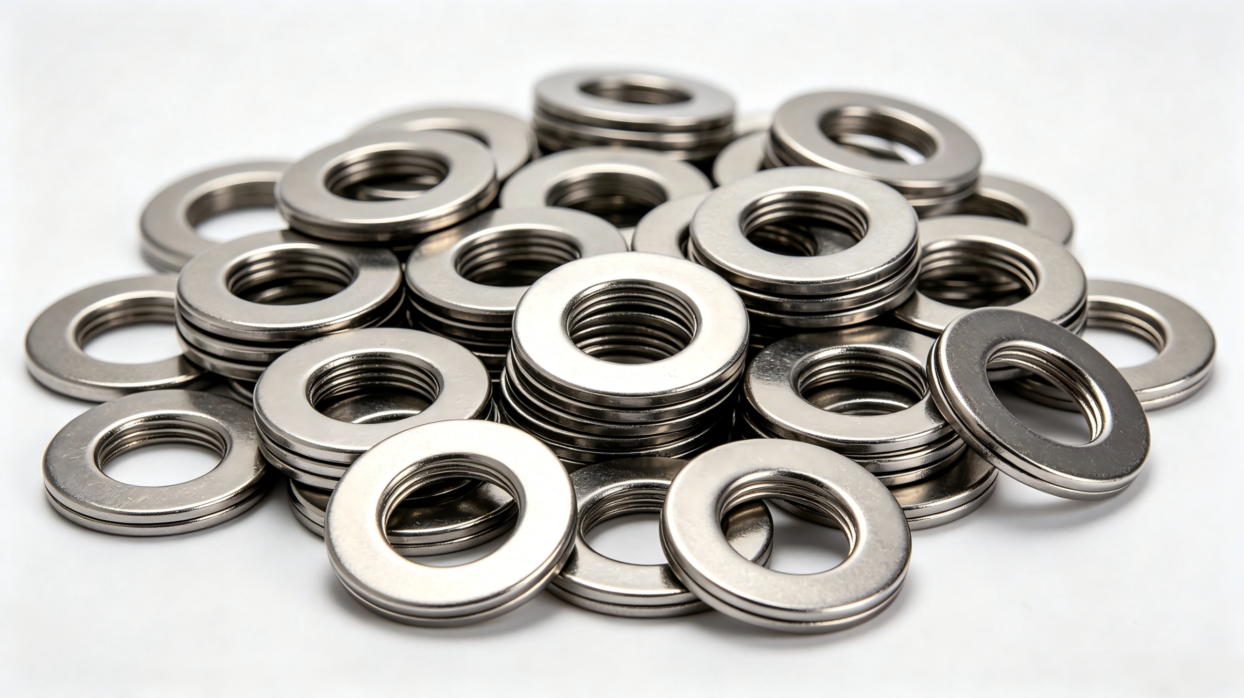 Bulk stainless steel washers standard CNC components bulk supply